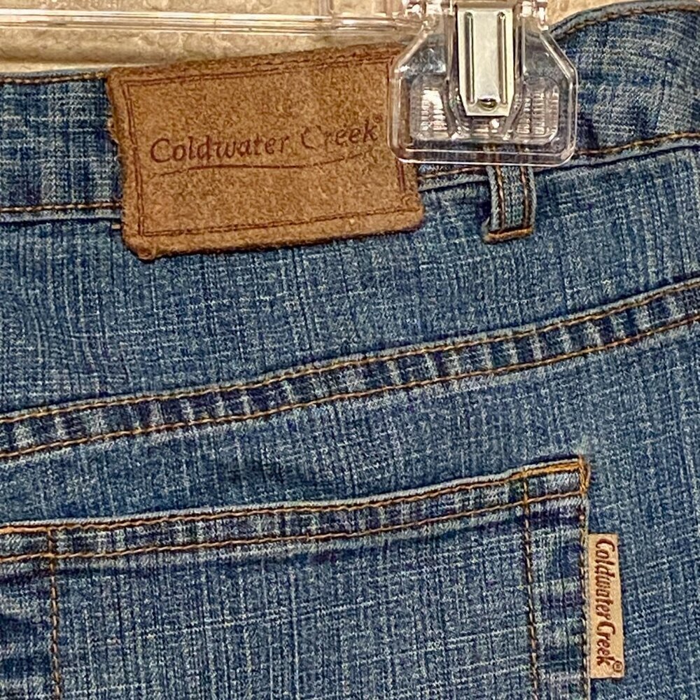 Coldwater Creek Capri Jeans Women's Size 10 Mid Rise Denim Blue Vintage - Picture 3 of 7